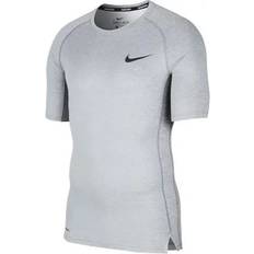 Nike Pro Training Compression Short Sleeve T-Shirt - Light-Smoke-Grey