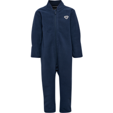 Fleece heldragter Børnetøj på tilbud Hummel HmlMini Fleece Zip Suit Bee - Mørkeblå/Hvid