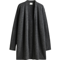 H&M Dam Lång Kofta - Mörkgrå