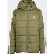 adidas Essentials 3-Stripes Padded Jacket - Khaki Green
