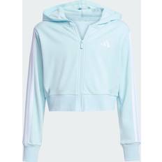 adidas Kid's Essentials Full-Zip Hoodie - Halo Mint/White (JY4984)