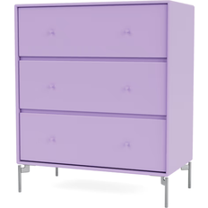 Montana Furniture Carry with Legs Iris/Chrome Chest of Drawer 69.6x82.2cm