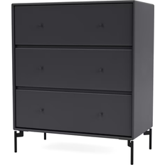 Montana Furniture Carry with Legs Anthracite/Black Chest of Drawer 69.6x82.2cm