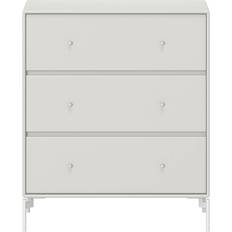 Montana Furniture Carry with Leg Metal Nordic/White Chest of Drawer 69.6x82.2cm