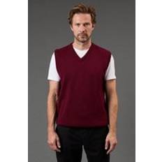 Brown Tank Tops Tom's of Maine Premium Pure Cotton Knitted Tank - Burgundy