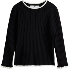 H&M Rib Knit Jumper - Black (1196719025)