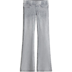 H&M Pige Jeggings Med Svaj Og Denimlook - Lysegrå