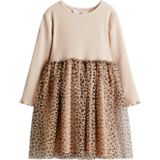 H&M Tulle Dress - Beige/Leopard Print (1270508017)