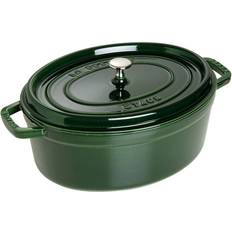 Staub La Cocotte Oval Green with lid 6.7 L