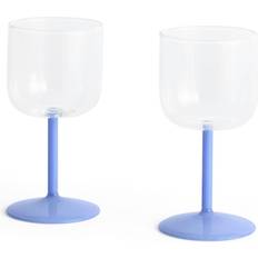 Blue Wine Glasses Hay Tint Jade Light Blue White Wine Glass 2pcs