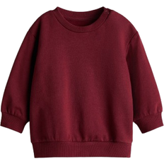 H&M Baby Bomuld Sweatshirt - Mørkerød