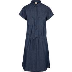 Trespass Short Dresses Trespass Talula Womens Short Sleeve Dress - Navy Chambray