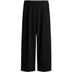 H&M Stylede Bukser Med Vide Ben - Sort