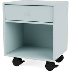 Blåa Sängbord Montana Furniture Dream Castors Flint/Black Bedside Table 30x35.4cm
