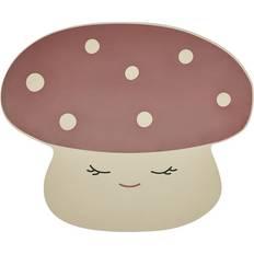 OYOY Mini Mushroom Röd Bordstablett Röd, Beige (35.5x43cm)