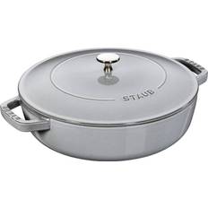 Cast Iron Saute Pans Staub Chistera with lid 3.7 L 28 cm