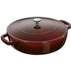 Cast Iron Saute Pans Staub Chistera with lid 3.7 L 28 cm