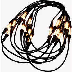 Konstsmide Lyskæder & LED bånd Konstsmide Flagstangslys Amber 6m 100 LED 600 cm Sort Lyskæde