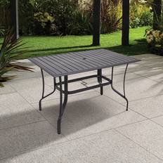 Rectangular 4 Person Outdoor Table Black