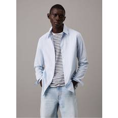 Calvin Klein Oxford Shirts Calvin Klein Slim Fit Shirt Long Sleeves - Gris