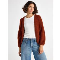 Orange Koftor Lindex Stickad Cardigan