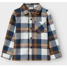 Name It Blå Skjorter Name It Nmmowenta Ls Nreg Skjorte 110 Organic - Blue