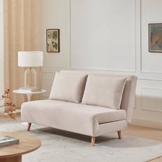 Pink Sofas Furniturebox Bobby Pale Pink Velvet Double Folding Bed Sofa