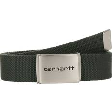Carhartt WIP Tilbehør Carhartt WIP Bælte Clip Chrome - Mørkegrøn