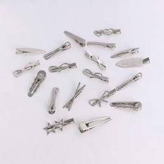 Silver Hair Clips Shein 8pcs Women's Hair Clips Simple Versatile