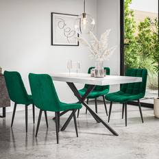 Green - Rectangular Dining Sets More4Homes Donni Table And Chairs Dining Set