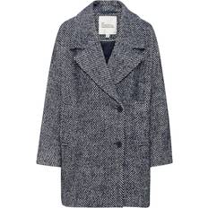 Stribede Frakker My Essential Wardrobe Maggiemw Knee Coat Jakker - Off White