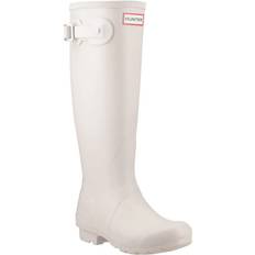 Hvid Gummistøvler Hunter Women's Womens Ladies Original Tall Wellington Boots - White