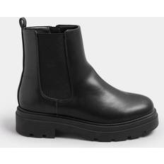 Synthetic Chelsea Boots Yours Faux Leather Chunky Chelsea Boots - Black