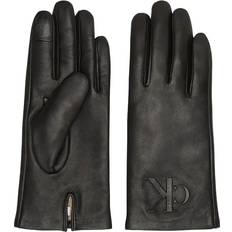 Calvin Klein Sort Handsker & Vanter Calvin Klein Soft Nappa Leather Touchscreen Gloves - Black