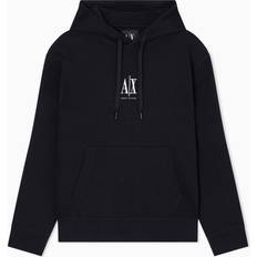Armani Exchange Men Tops Armani Exchange Hoodie With Embroidered Logo - Black