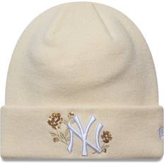 New Era York Yankees MLB Sequin Rose Cream Cuff Knit Beanie Hat - Rose Cream
