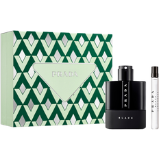 Prada Men Gift Boxes Prada Luna Rossa Black 100ml Travel Spray Gift Set