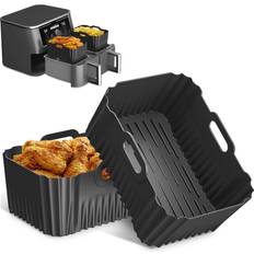 MAGEDON 2PCS Silicone Air Fryer Liners For Ninja AF400UK AF451UK DZ400UK Baking Mat