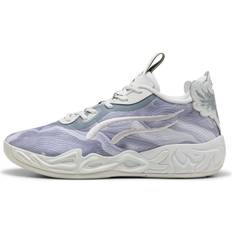 44 - Grå Basketballsko Puma Lo Team Basketball Shoes - Feather Gray/Cool Mid
