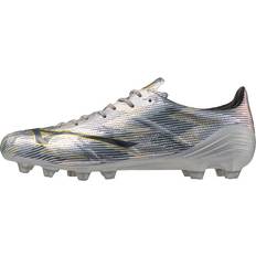 Mizuno Gummi Fodboldstøvler Mizuno Alpha II Elite FG Platinum Silver Græs