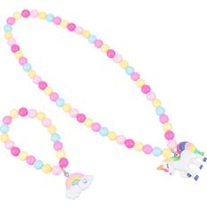Children Jewellery Sets Vaguelly Unicorn Necklace Bracelet Set Kids Jewelry Girls Child