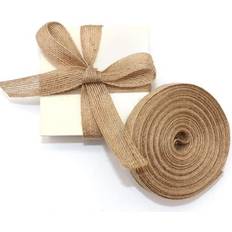 Brown Gift Wrap Ribbons Shein 10 Yards Natural Jute Ribbon Bow Crafts
