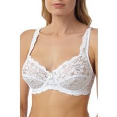 Camille Bras Camille Classic Underwired Floral Lace Bra - White