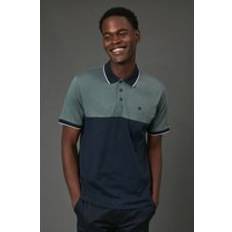 Natural Polo Shirts Tom's of Maine Colourblock Polo Shirt - Khaki Navy