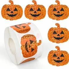 Decals & Wall Decorations Shein 500pcs Pumpkin Stickers Gift Packaging Box