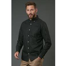 Oxford Shirts Debenhams Geo Sphere Print Long Sleeve Shirt - Black