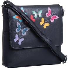 Juno Flap Butterflies Crossbody Bag Compact Travel Handbag