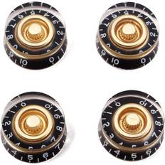 Black Gold Guitar Speed Dial Knobs