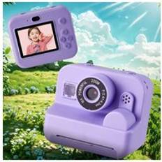 Purple Instant Cameras Living and Home Camera Instant Print 32GB Card 5 Rolls Photo Paper