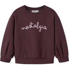 Name It Rød Sweatshirts Name It Sweatshirt Ovi Sassafras - Mørkerød